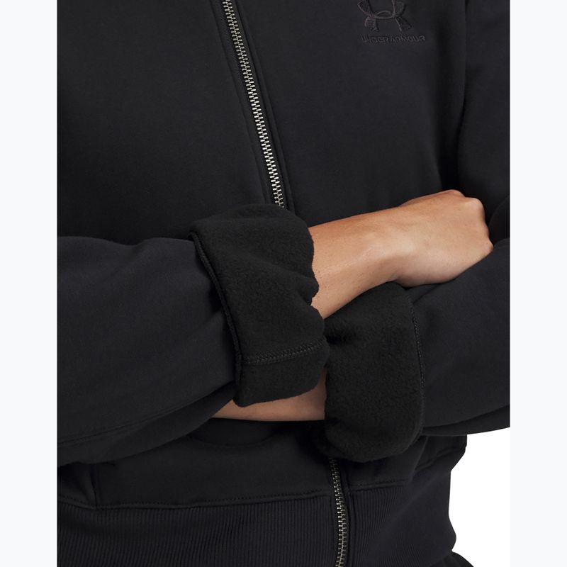 Dámská tréninková mikina Under Armour Icon Vida Fleece FZ black/black 3