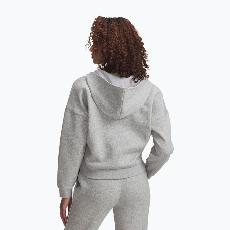Dámská mikina Under Armour Rival Fleece Piped HZ Hoodie mod gray light heather/white 2