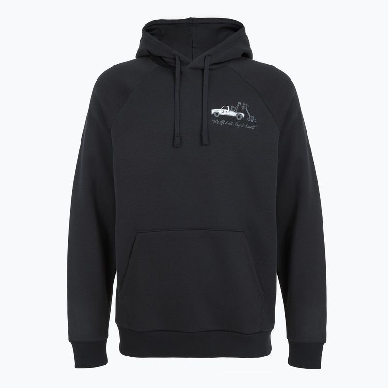 Pánská mikina Under Armour Rival Fleece HBR Logo Hoodie black/white 4