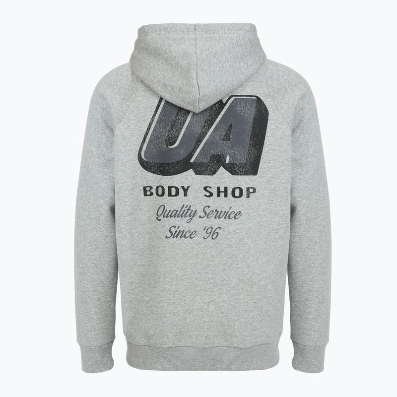 Pánská mikina Under Armour Rival Fleece HBR Logo Hoodie mod gray light heather/castlerock 5