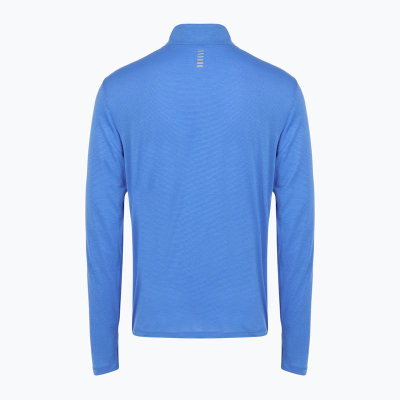 Pánská běžecká mikina Under Armour Launch 1/4 Zip blue atlantis/reflective 2