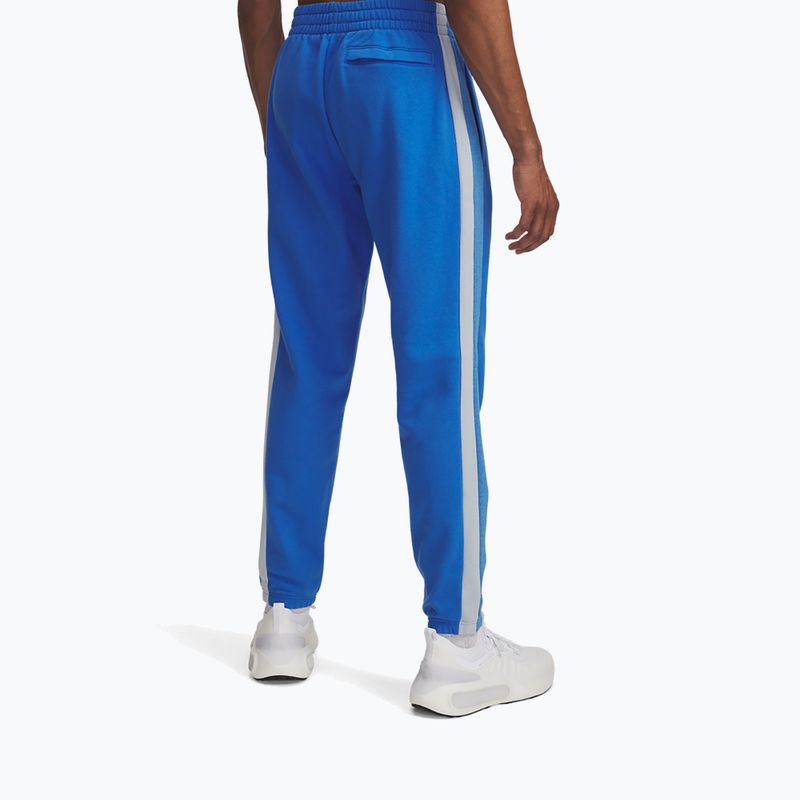 Pánské tepláky Under Armour Rival Fleece Colorblock blue atlantis/blue calm/white 3