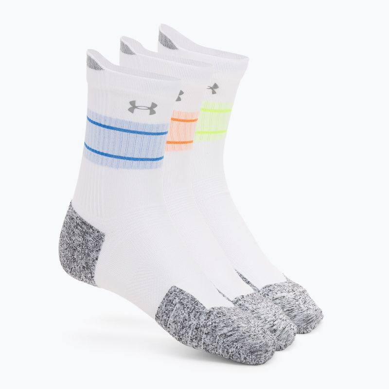 Ponožky Under Armour Velociti Run Cushion 3 páry white/white/reflective