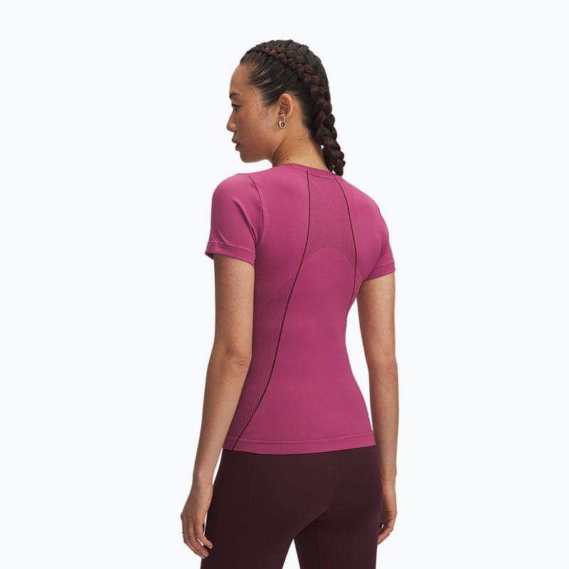 Dámské sportovní tričko Under Armour Vanish Seamless fuchsia dusk/dark maroon/dark maroon 2