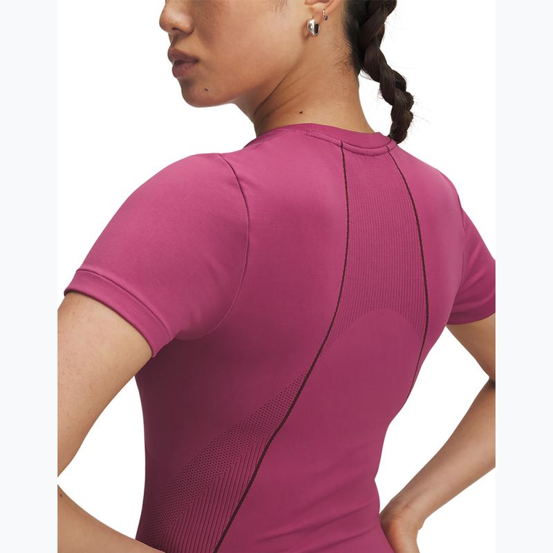Dámské sportovní tričko Under Armour Vanish Seamless fuchsia dusk/dark maroon/dark maroon 3