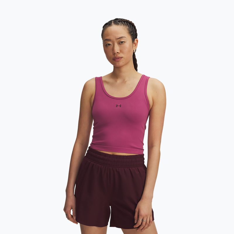 Dámské tréninkové tílko Under Armour Vanish Seamless Tank fuchsia dusk/dark maroon/dark maroon
