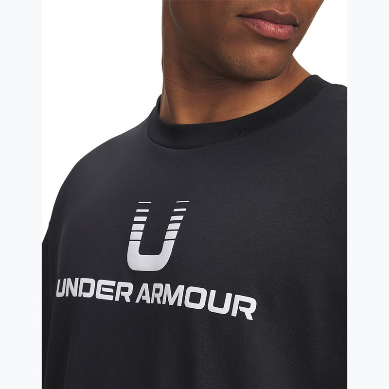 Pánské tričko Under Armour Logo Heayweight black/white 3