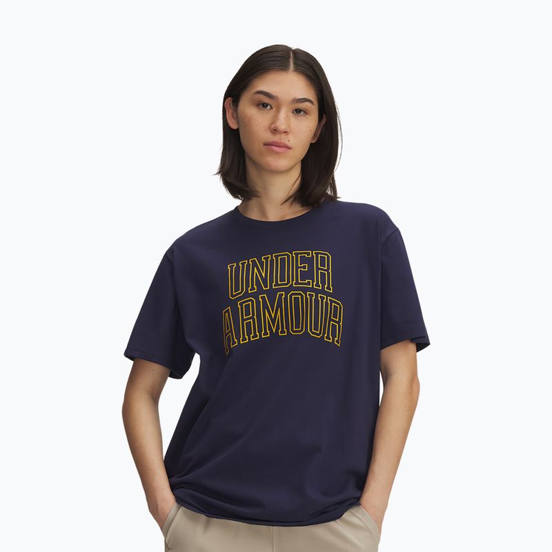 Dámské tréninkové tričko Under Armour Rival Campus midnight navy/gold league