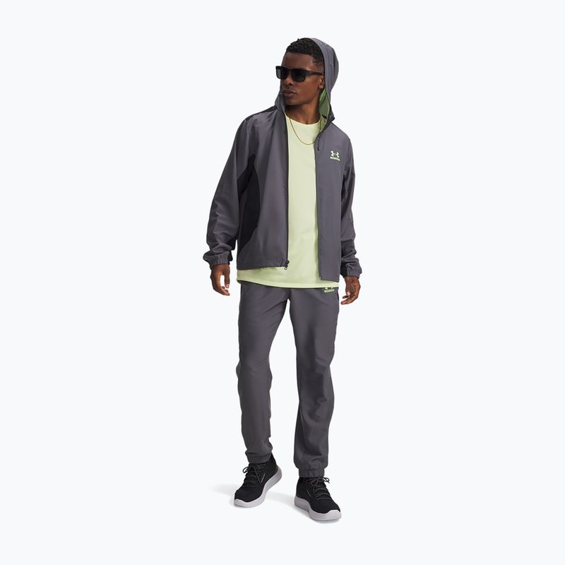 Pánské kalhoty Under Armour Tech Sport castlerock/black/lumos lime 2