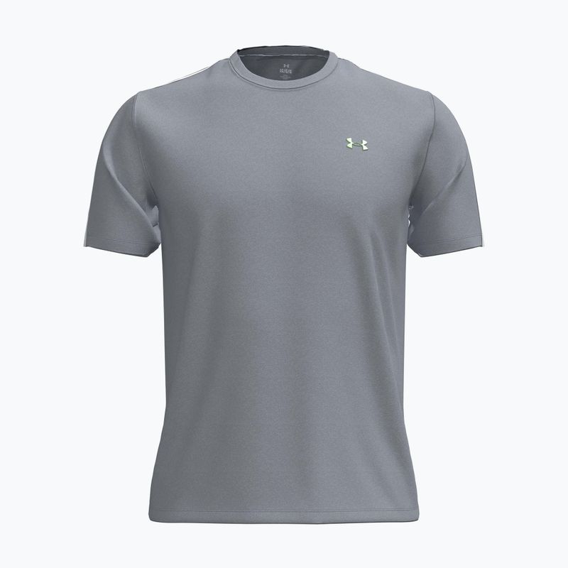 Pánské tréninkové tričko Under Armour Tech Taping mod gray/black/lumos lime 6