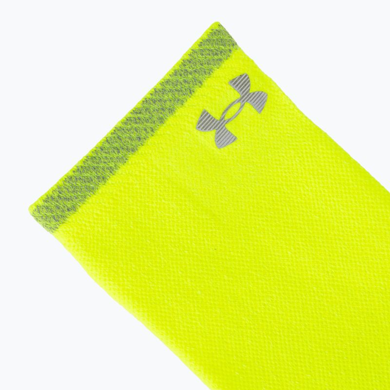 Ponožky Under Armour Velociti Lite Crew high vis yellow/high vis yellow/white 3