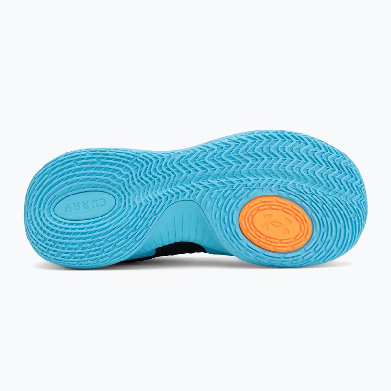 Basketbalové boty Under Armour Curry Splash 26 black/blue blur/blaze orange 4