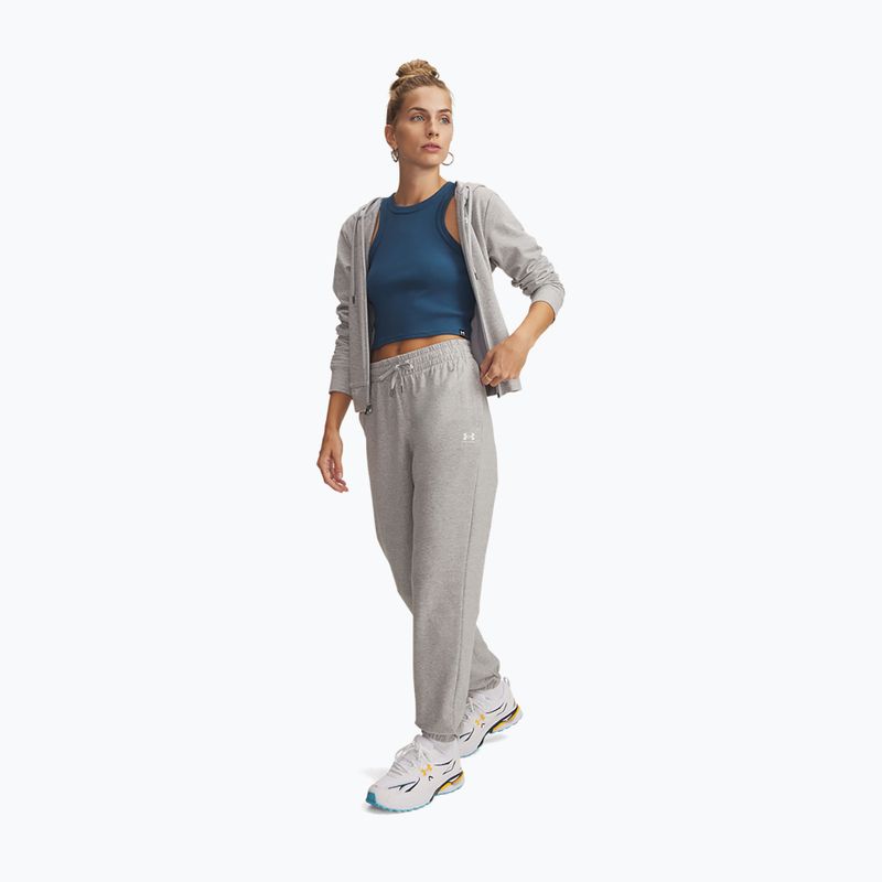 Dámské kalhoty Under Armour Sport Terry Jogger Mod gray light heather/white 2