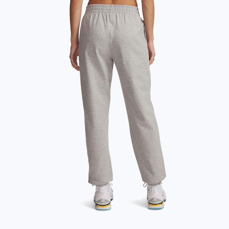 Dámské kalhoty Under Armour Sport Terry Jogger Mod gray light heather/white 3