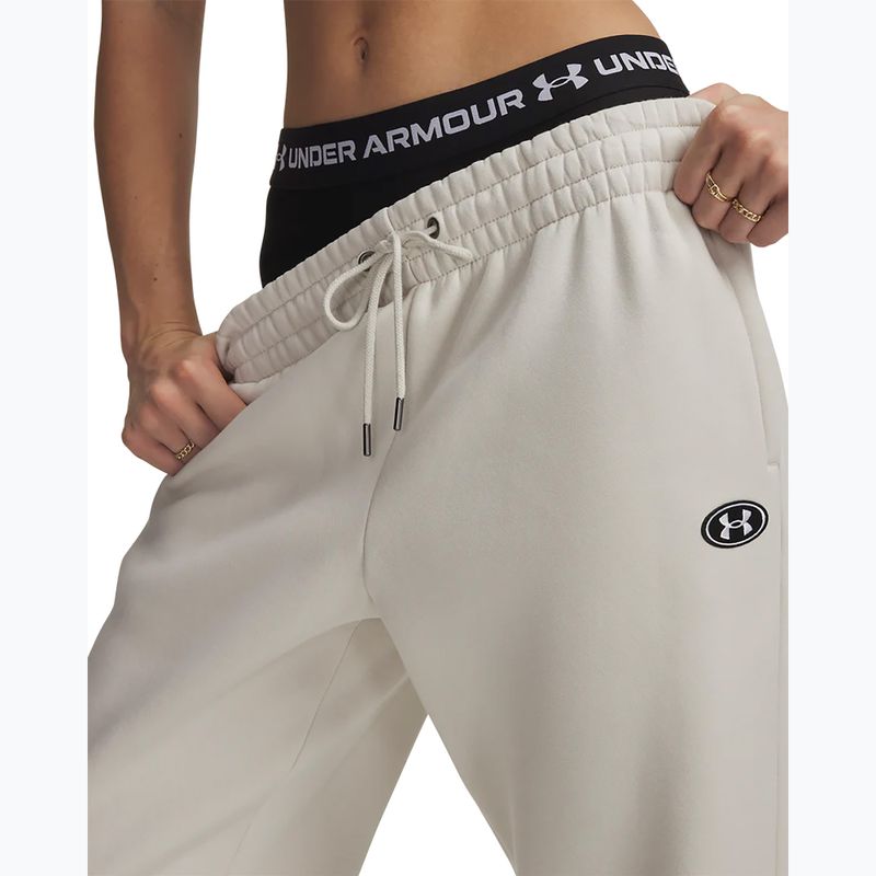 Dámské kalhoty Under Armour Icon Fleece Nov Jogger summit white/white 4