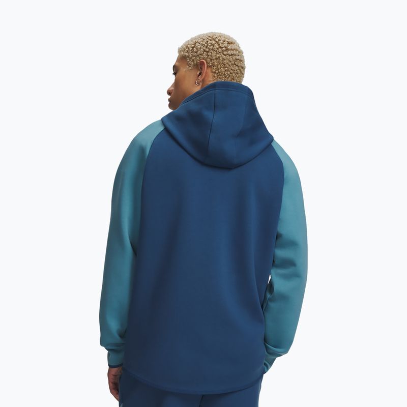 Pánská mikina Under Armour Unstoppable Fleece Full Zip HD wham blue/boundless blue/black 2