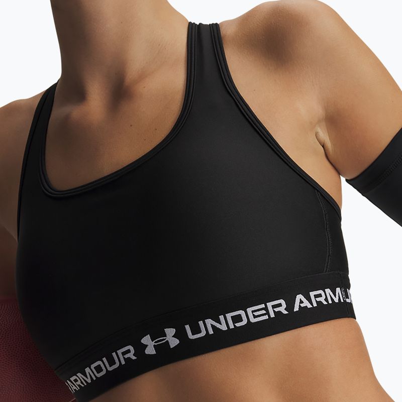 Sportovní podprsenka Under Armour Crossback Mid ultimate black/white 3