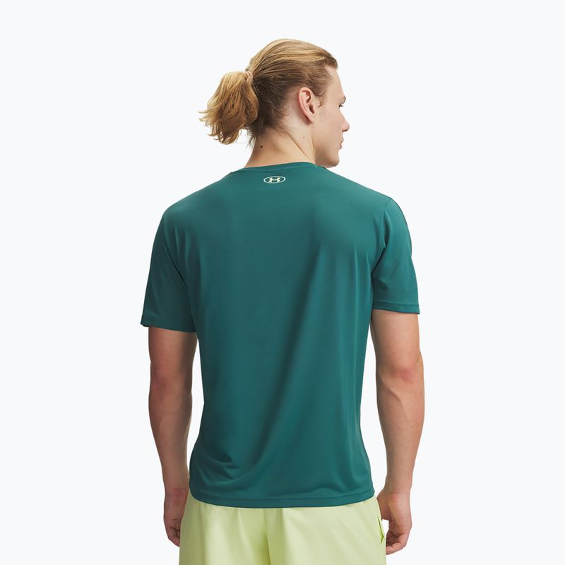 Pánské tréninkové tričko Under Armour Tech Taping rack green/fade green 2