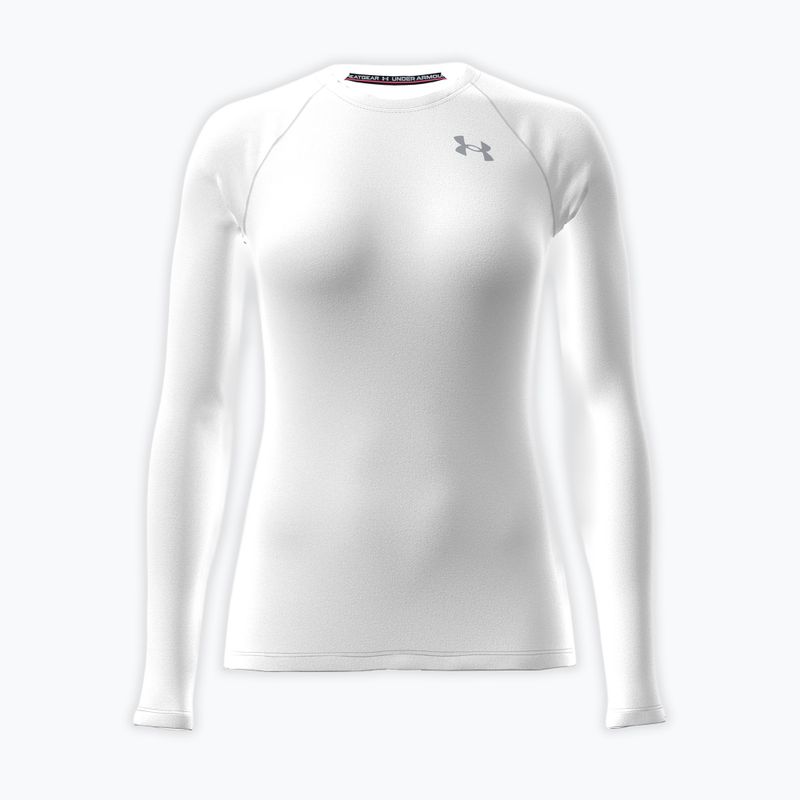 Dámské tréninkové tričko Longsleeve Under Armour HG Authentics Comp LS white/halo gray