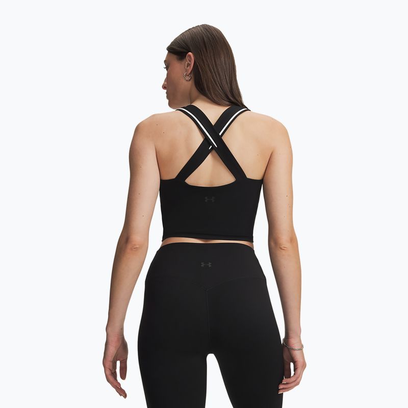 Dámské tréninkové tričko Under Armour Meridian Contour Tank ultimate black/white/ultimate black 2