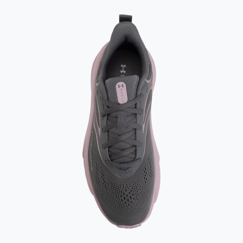 Dámské běžecké boty Under Armour Rogue 6 castlerock/mauve pink/mauve pink 5