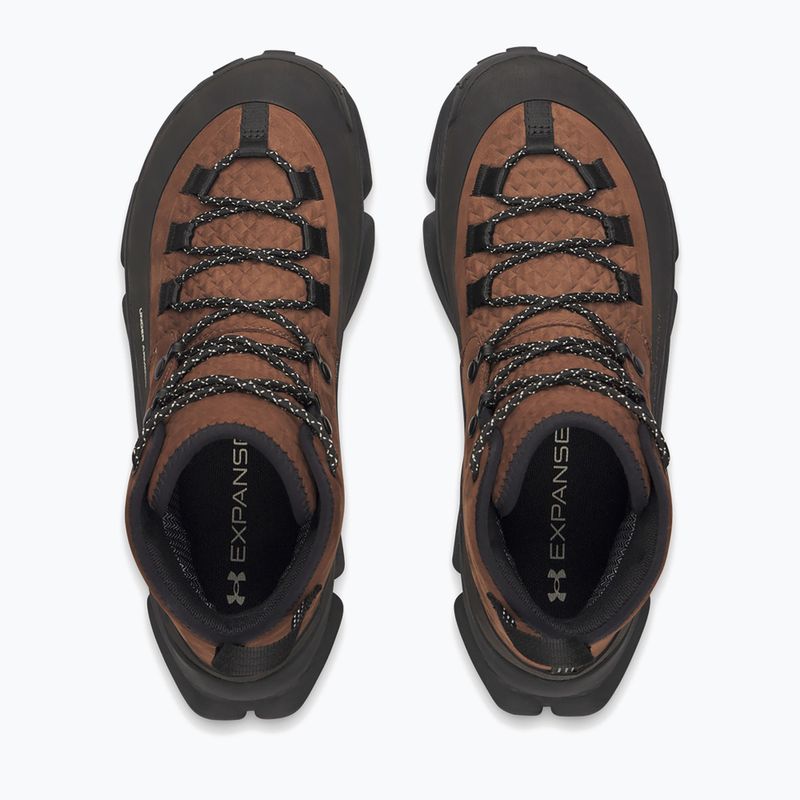 Pánské trekové boty Under Armour Charged Expanse Mid LTHR WP Incense Brown/Black/Khaki Base 10