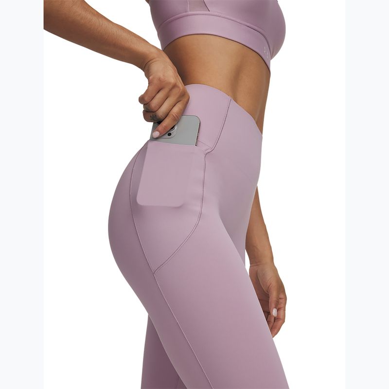 Dámské tréninkové legíny Under Armour Vanish Elite Leggings mauve pink/metallic silver 4