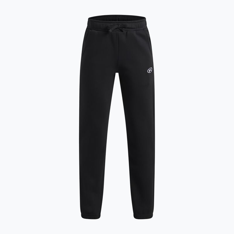 Dětské kalhoty Under Armour B Rival Fleece Jogger ultimate black/white