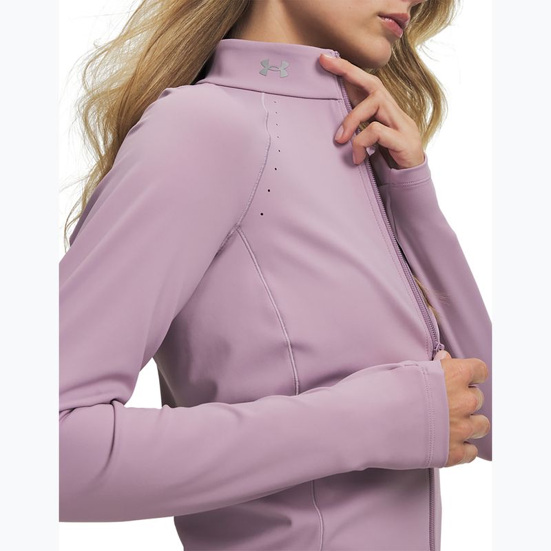 Dámská tréninková mikina Under Armour Vanish Elite mauve pink/metallic silver 3