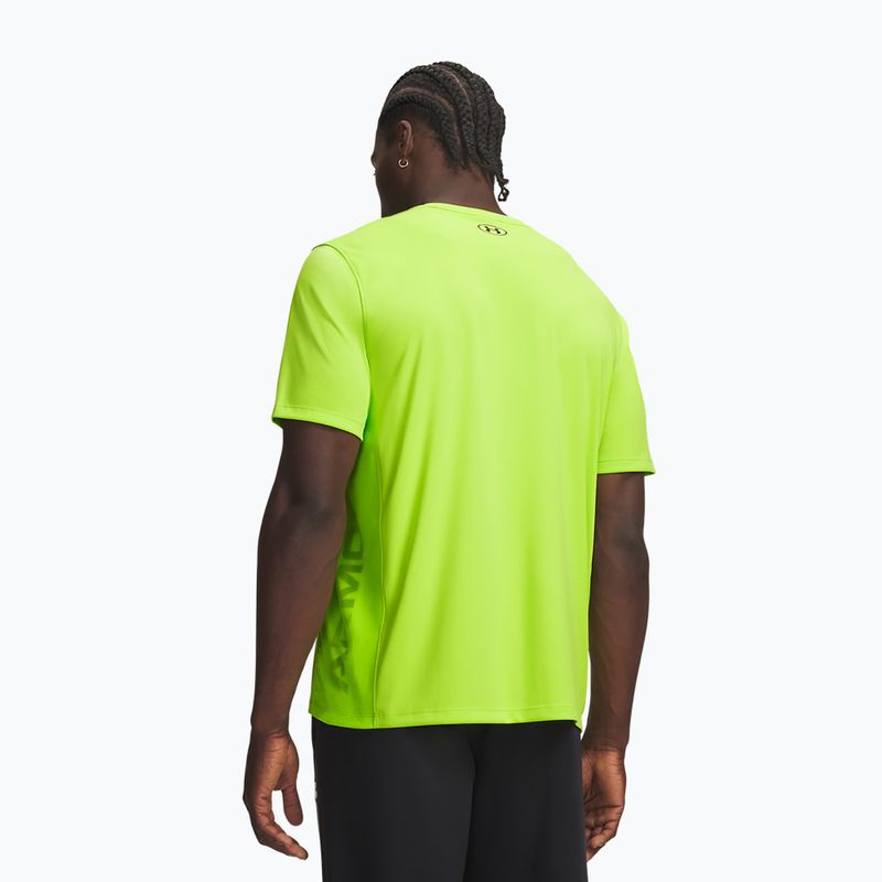 Pánské tréninkové tričko Under Armour Tech Utility SS green citrine/black 2