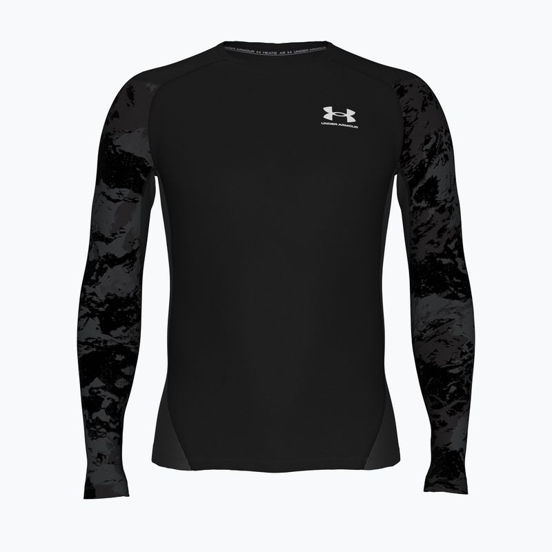 Pánské tréninkové tričko Longsleeve Under Armour HG Armour Comp ultimate black/white