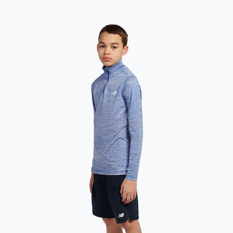 Dětská mikina New Balance Athletics Quarter Zip Funnel blue gemstone 4