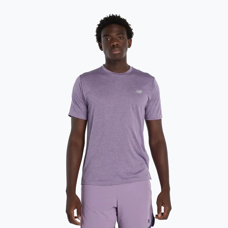 Pánské tričko New Balance Athletics Run candied violet heather