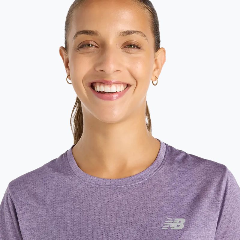 Dámské tričko New Balance Athletics candied violet heather 5
