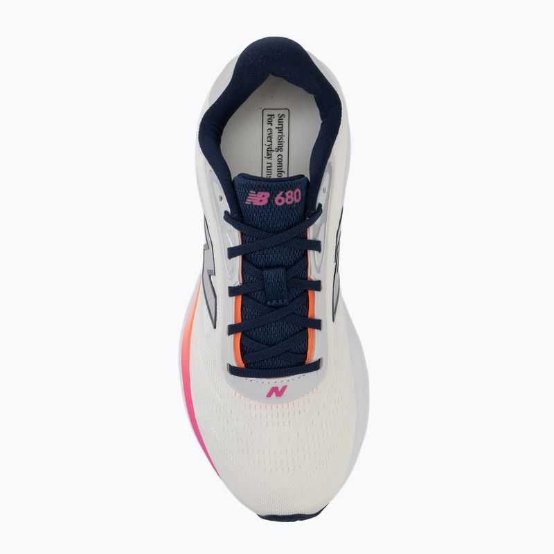 Dámské běžecké boty New Balance Fresh Foam 680's V9 sea salt/tangerine heat/pink heat 5