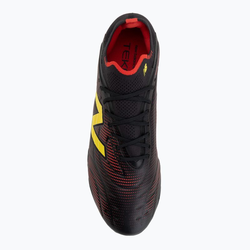 Kopačky New Balance Tekela Elite Low V5 FG black 100/punch yellow/fire cracker 5