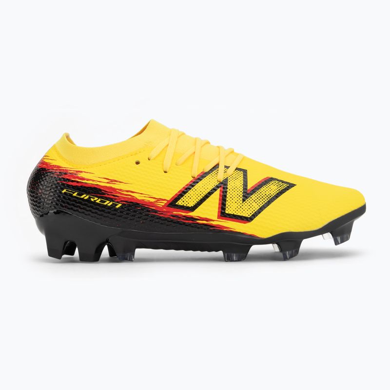 Kopačky New Balance Furon Team V8 FG punch yellow/black 100/fire cracker 2