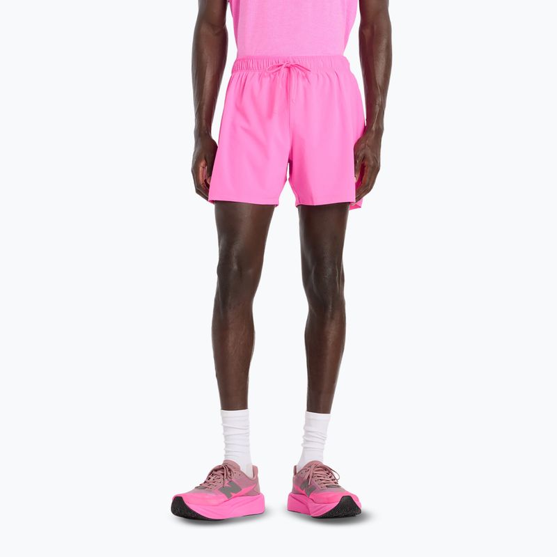 Pánské šortky New Balance RC Seamless 5" pink heat