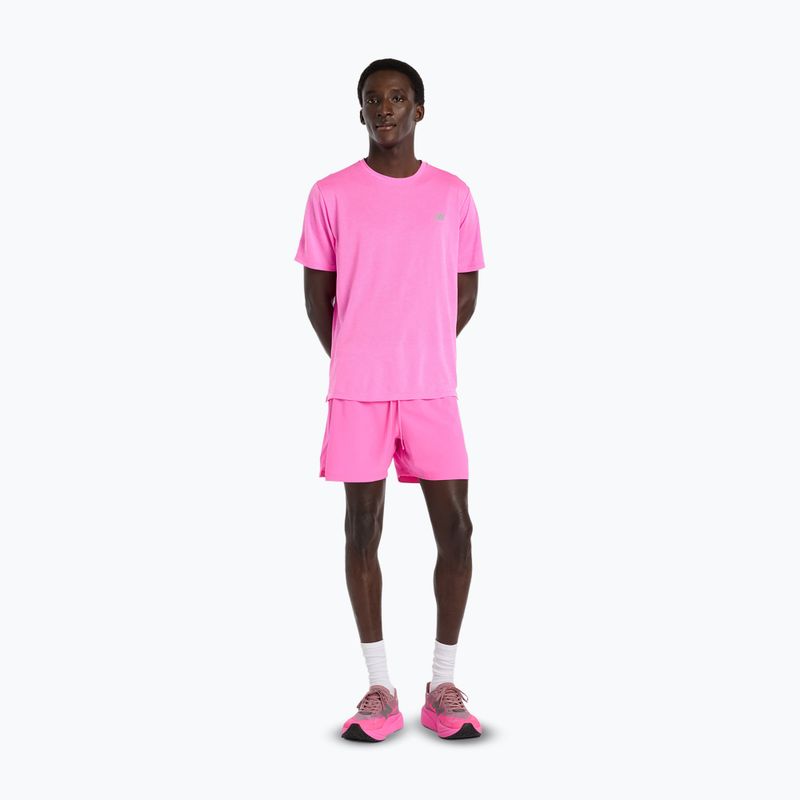 Pánské šortky New Balance RC Seamless 5" pink heat 2