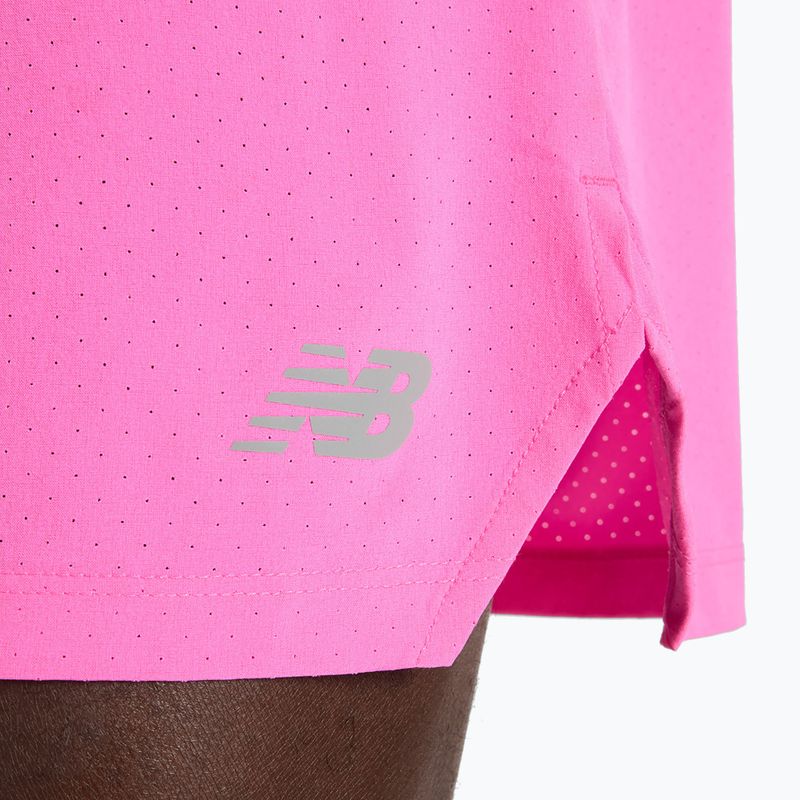 Pánské šortky New Balance RC Seamless 5" pink heat 7