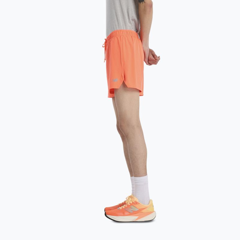 Pánské šortky New Balance RC Seamless 5" tangerine heat 4