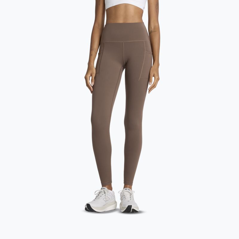 Dámské běžecké legíny New Balance Sleek Pocket High Rise cortado