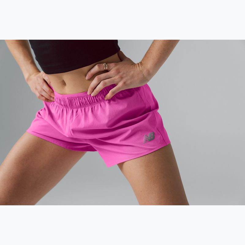 Dámské šortky New Balance RC Seamless 3" pink heat 9