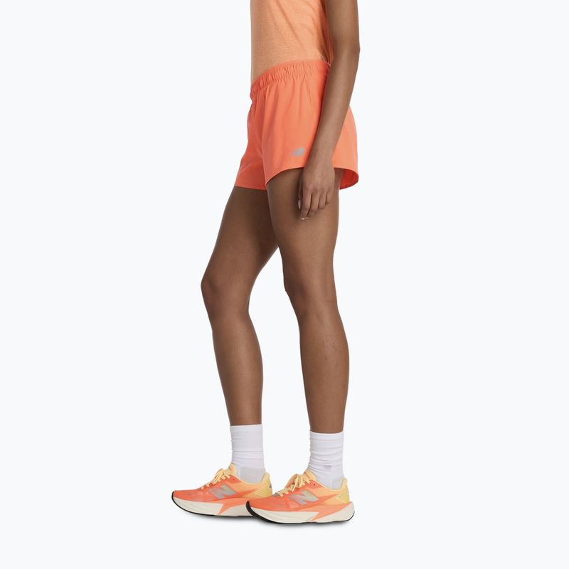 Dámské šortky New Balance RC Seamless 3" tangerine heat 4
