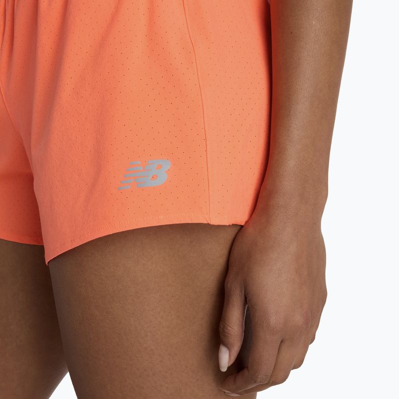 Dámské šortky New Balance RC Seamless 3" tangerine heat 7