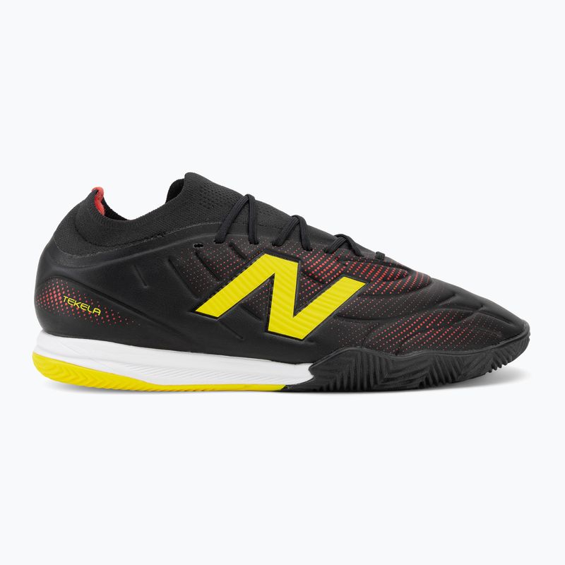 Kopačky New Balance Tekela Team Low V5 IN black 100/punch yellow/fire cracker 2