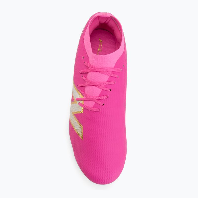 Kopačky New Balance Furon Team V8 FG pink heat/sea salt/gold metallic 5