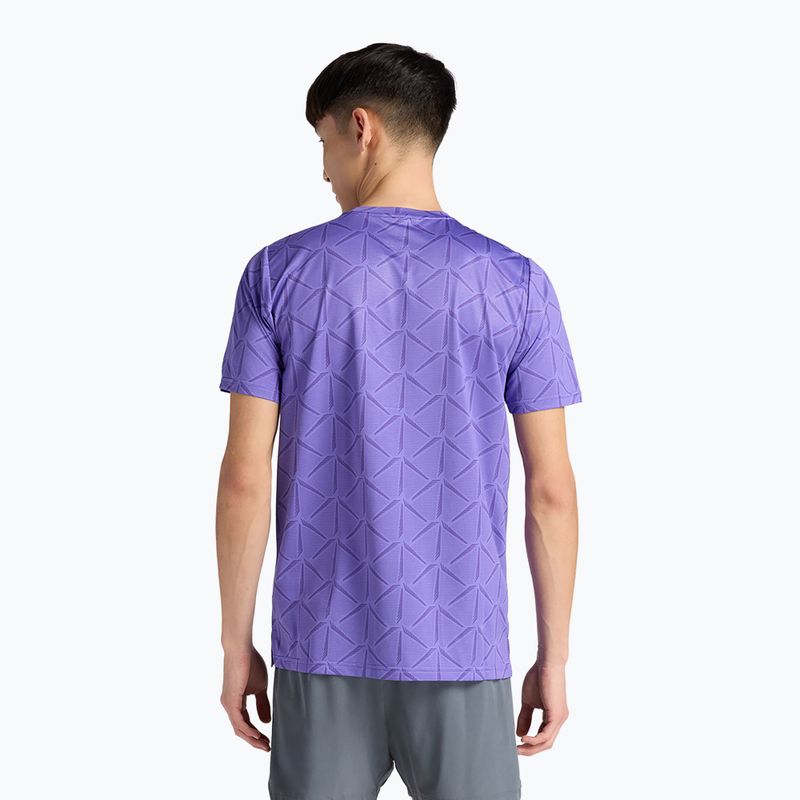 Pánské tričko New Balance Essentials Printed T electric purple 2