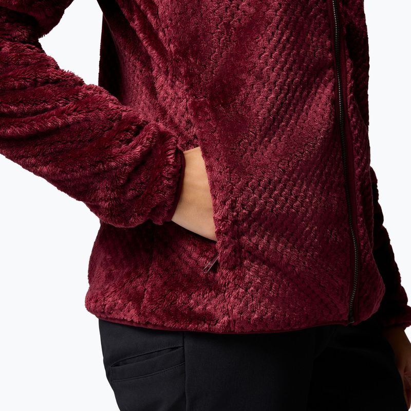 Dámská fleecová bunda Columbia Fire Side II Sherpa Full Zip rich wine 7