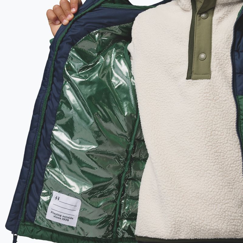 Dětská bunda Columbia Powder Lite II Hooded rain forest/collegiate navy 7